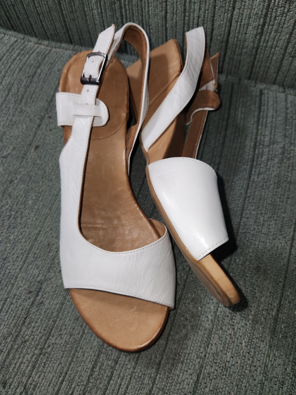 🍉Bueno White Slingback Sandals